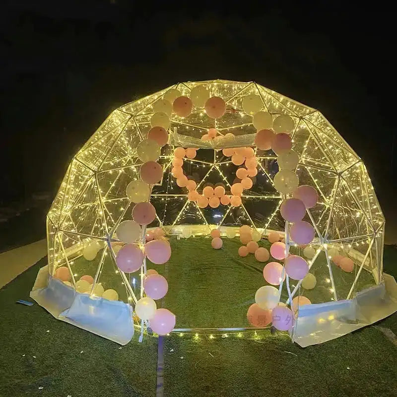 Garden Yard Glamping Dome Tent Inflatable Geodesic Dome Bubble Transparent Igloo Tent for Sale