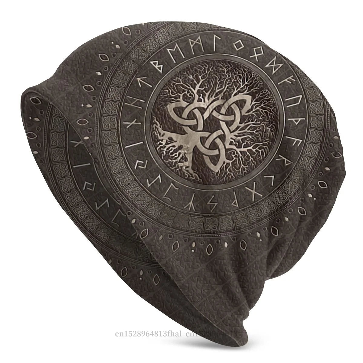 Enchanted Triquetra Tree Beanie – Mystical Comfort Meets Urban Edge for Every Bold Adventurer - Premium beanie from Lizard Vigilante - Just $18.88! Shop now at Lizard Vigilante