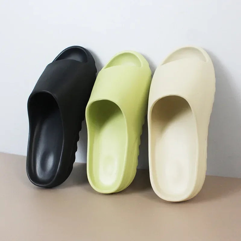 Size Super Soft Eva Sole Summer Slippers for Men Women Bottom Indoor Home Slides Sandals Beach Shoes Male Slippers Flip Flops