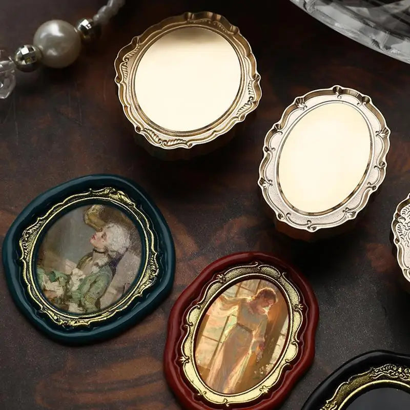 Photo Frame Series Sealing Wax Stamp Head Fire Paint Seal Wax Stamp Heads For DIY Scrapbooking Envelope Wedding Party Invitation