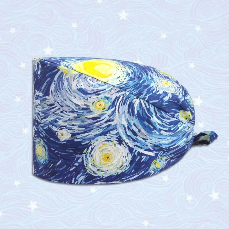 Whimsical Wonders Cotton Surgical Caps – Adjustable, Sweat-Absorbent, Breathable Medical Baotou Hats for Nurses, Doctors, and Trendsetters in Vibrant Prints! - Premium caps from Lizard Vigilante - Just $19.88! Shop now at Lizard Vigilante