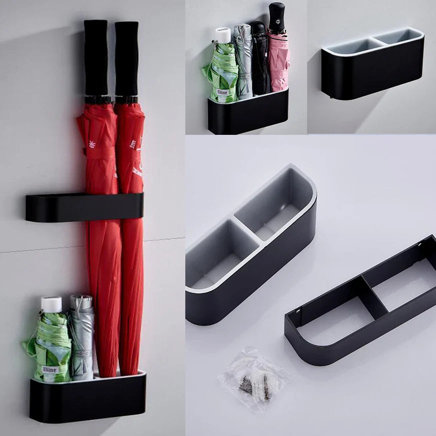 Portable Wall Mounted Umbrella Storage Rack Creative Wall Umbrella Clip Holder Racks Home Storage Hanger Organizer