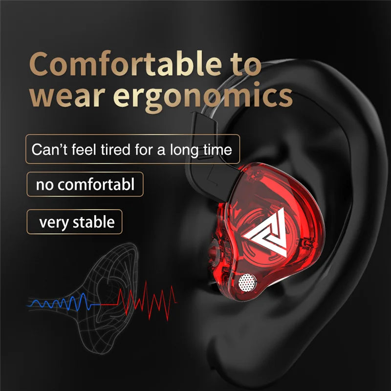 QKZ AK6 Wired Earphones with Copper Driver – HiFi Bass Stereo Headset, 3.5MM Plug, In-Ear with Mic for Music, Sports & Gaming - Premium earphones from Lizard Vigilante - Just $28.88! Shop now at Lizard Vigilante