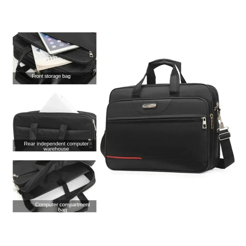 High-Capacity Briefcase Travel Laptop Protection Business Document Information Storage Bags Weekend Organizer Handbag Accessories - Premium Briefcases from Lizard Vigilante - Just $26.99! Shop now at Lizard Vigilante