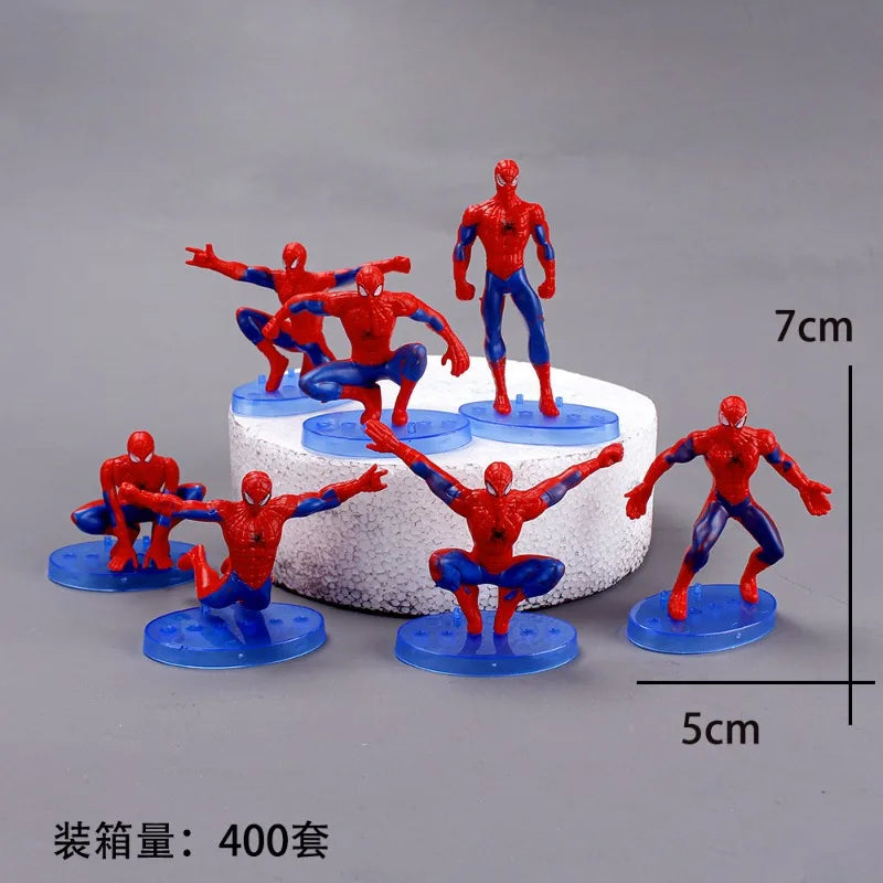 7-Piece Marvel Spider-Man Q Version Toy Set – Cute Anime Plastic Figurines, Birthday Cake Toppers, and Collectibles for Kids & Adults - Premium toys from Lizard Vigilante - Just $19.88! Shop now at Lizard Vigilante