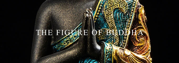 Large Buddha Statue Thailand Buda Buddha Sculpture Green Resin Handmade Buddhism Hindu Fengshui Figurine Meditation Home Decor