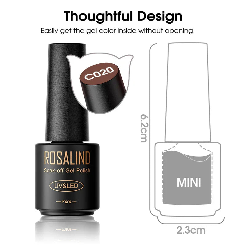 ROSALIND Gel Nail Polish Lamp All For Nails Art Manicure With Matt Base Top Coat Semi Permanant Gellak Nail Gel Polish Varnishes