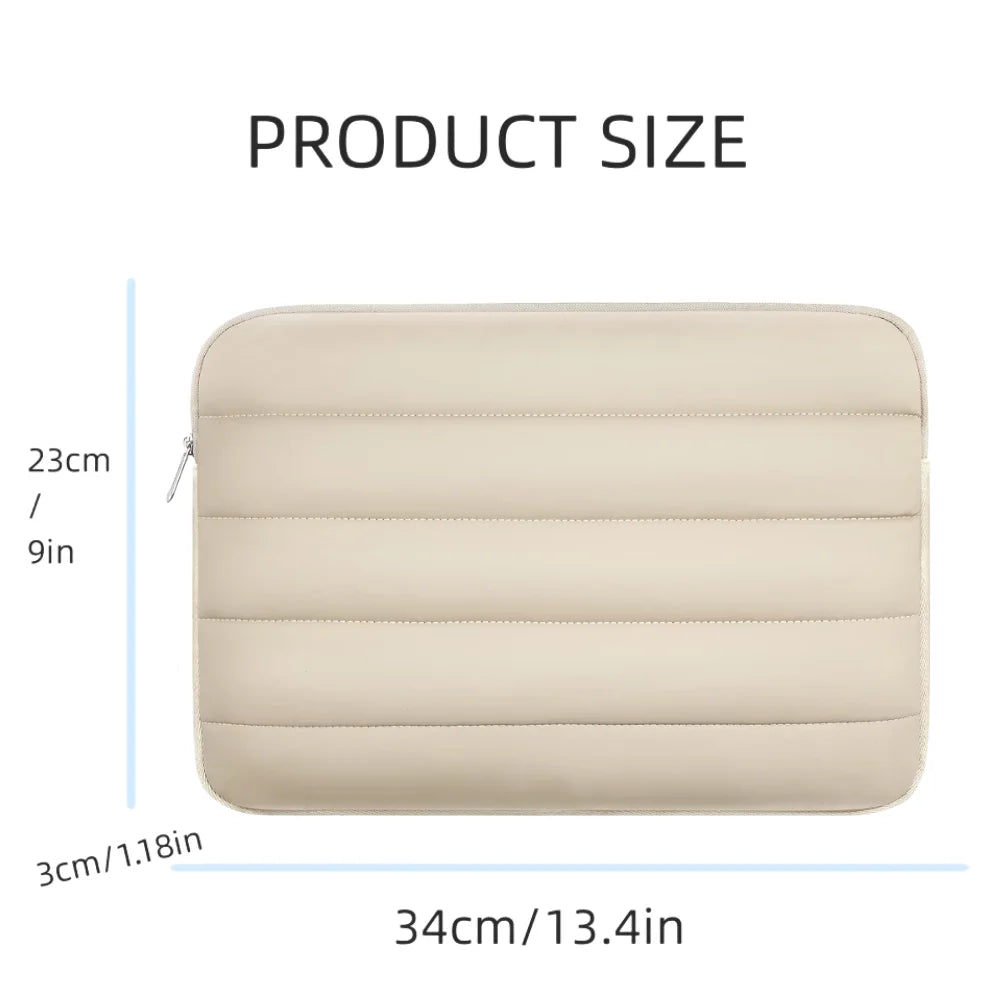 Laptop Sleeve (Puffy) 13-14 Inch For Women, Laptop Cover for iPad Pro 12.9 MacBook Pro 14 Inch MacBook Air 13 Inch Tablet Pouch Bag - Premium  from Lizard Vigilante - Just $23.99! Shop now at Lizard Vigilante