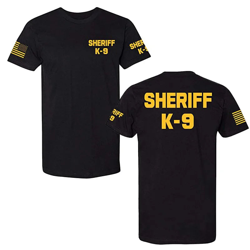 Law Enforcement T-Shirts - Police EMS FBI Fire Rescue Sheriff K-9 Two-Sided Tee Funny Women Men Clothing Coverall Works Outfits - Premium t-shirt from Lizard Vigilante - Just $22.99! Shop now at Lizard Vigilante