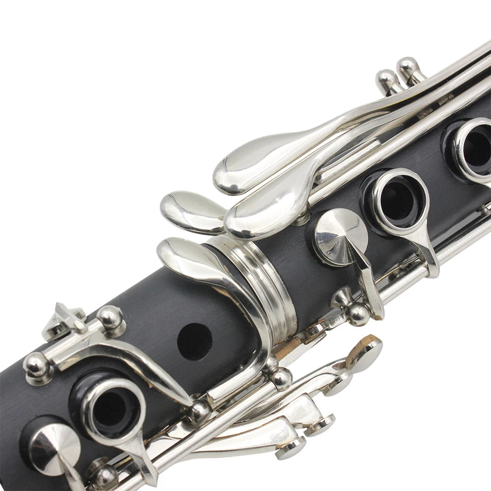 SLADE Bb Clarinet – 17 Keys Professional Bakelite Tenor Clarinet, Nickel Silver Keys, with Carrying Case, Reed, and Accessories - Premium clarinet from Lizard Vigilante - Just $201.08! Shop now at Lizard Vigilante