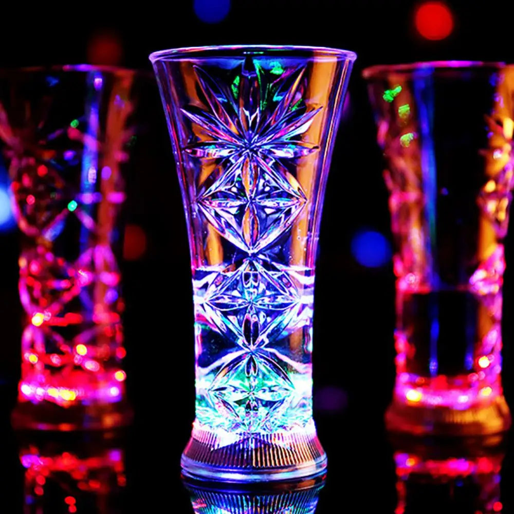 Snowflake LED Flashing Color Change Mug – Water Activated Light-Up Beer & Whisky Cup for Parties, Bars, and Gifts - Premium glass from Lizard Vigilante - Just $21.99! Shop now at Lizard Vigilante