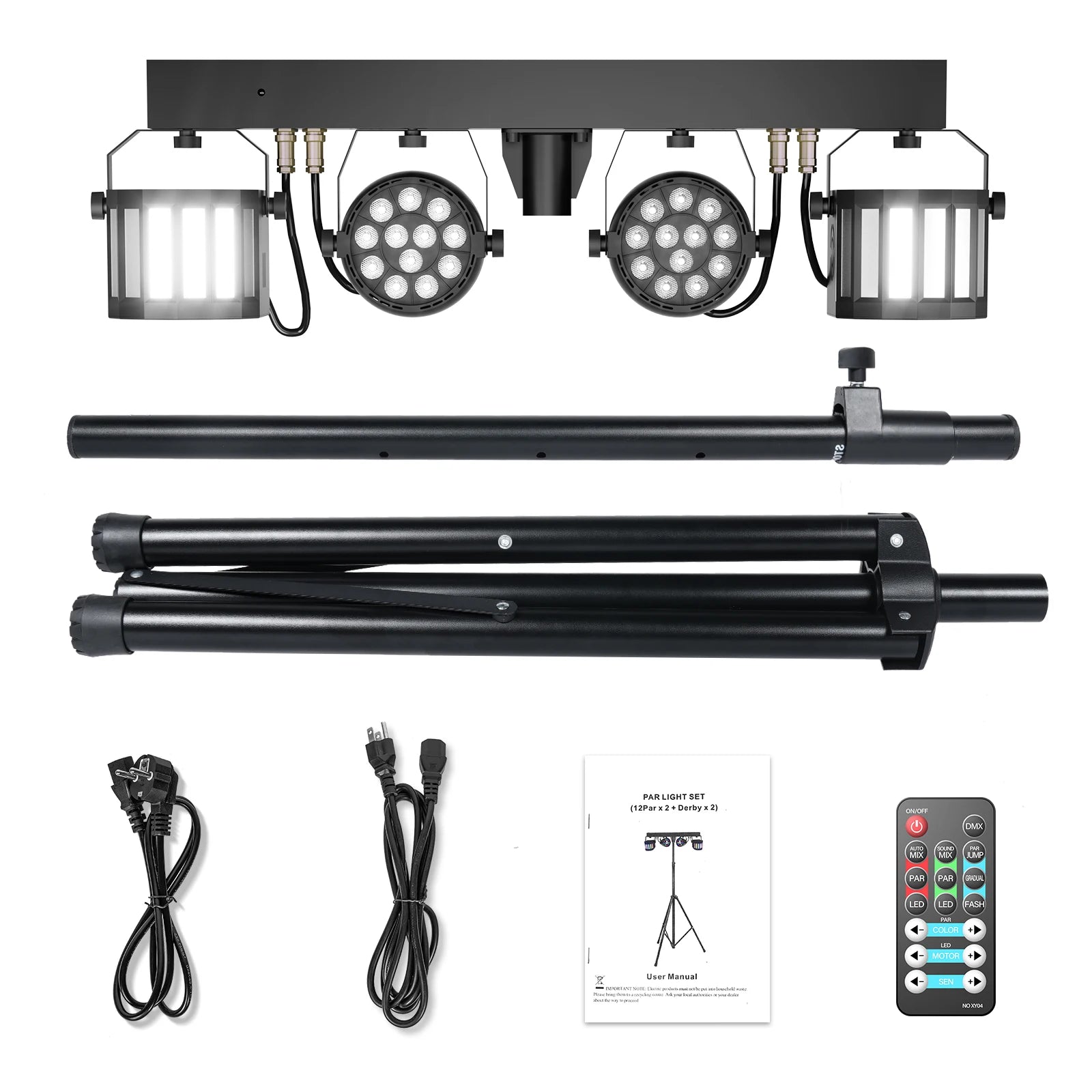 Somspot RGBW Stage LED Par Light Dyeing Induction Sword Beam Effect Combination Bracket Lights for Churche Concert Wedding Party - Premium special effects lighting from Lizard Vigilante - Just $238.88! Shop now at Lizard Vigilante