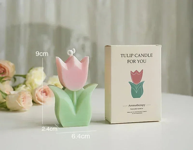Exquisite Tulip-Fragrance Candles: Ideal Wedding Keepsakes, Luxurious Home Ambiance & Heartfelt Birthday Presents for Women
