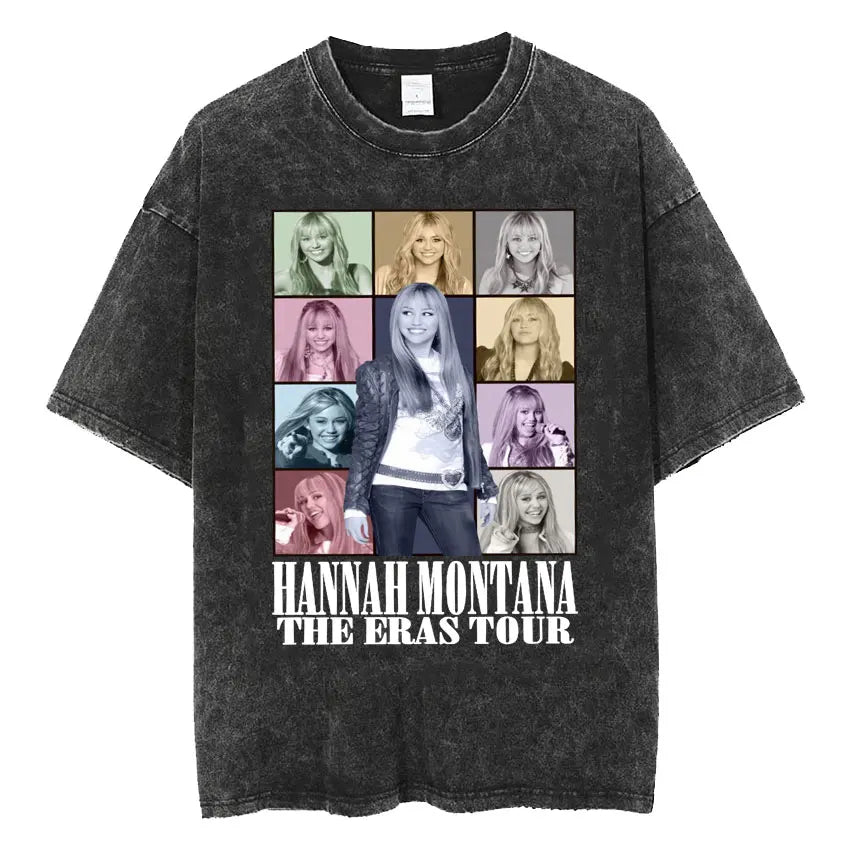 Miley & Montana Mashup: Vintage Washed Aesthetic Hip Hop T-Shirt for Men, Women & Couples – The Ultimate 4-Season Style Revolution - Premium tee from Lizard Vigilante - Just $26.66! Shop now at Lizard Vigilante