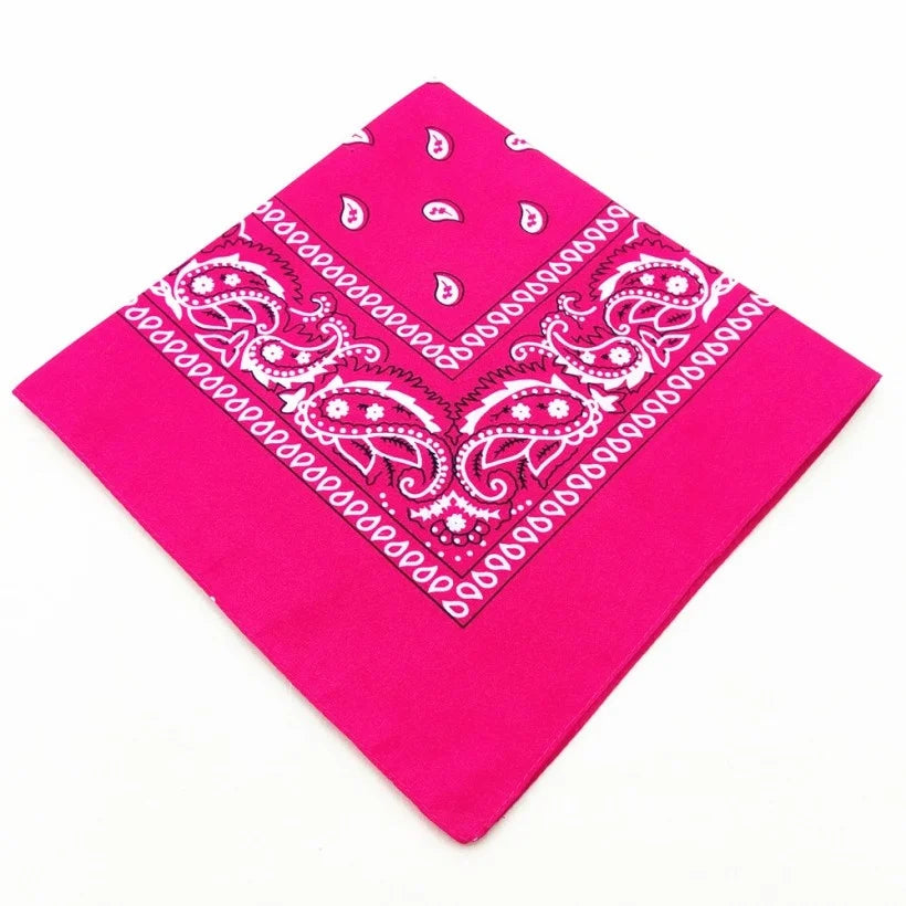 Unisex Cotton Bandana – Men’s & Women’s Paisley Cowboy Biker Headwrap Scarf - Premium Bandana from Lizard Vigilante - Just $2.99! Shop now at Lizard Vigilante