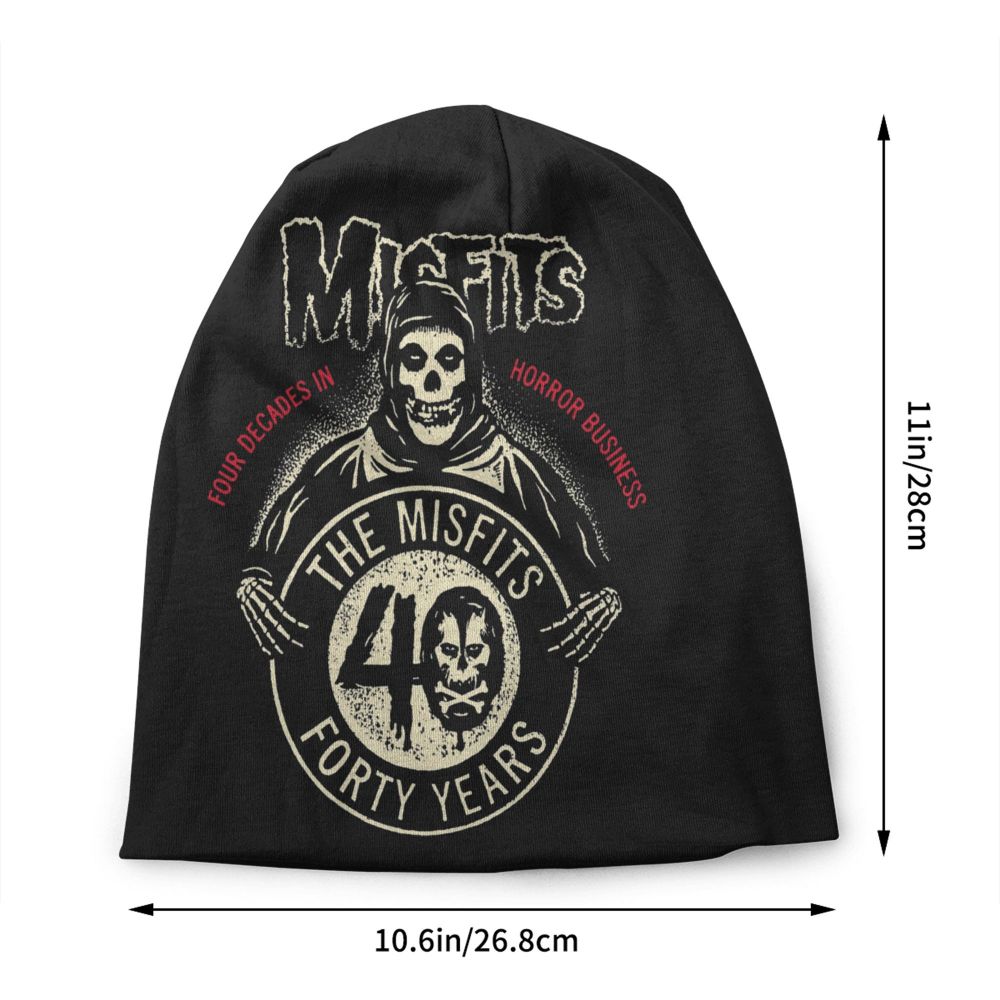 Misfits Horror Punk Rock Knit Beanie – Unisex Winter Skull Cap for Men & Women - Premium beanie from dsers - Just $19.99! Shop now at Lizard Vigilante