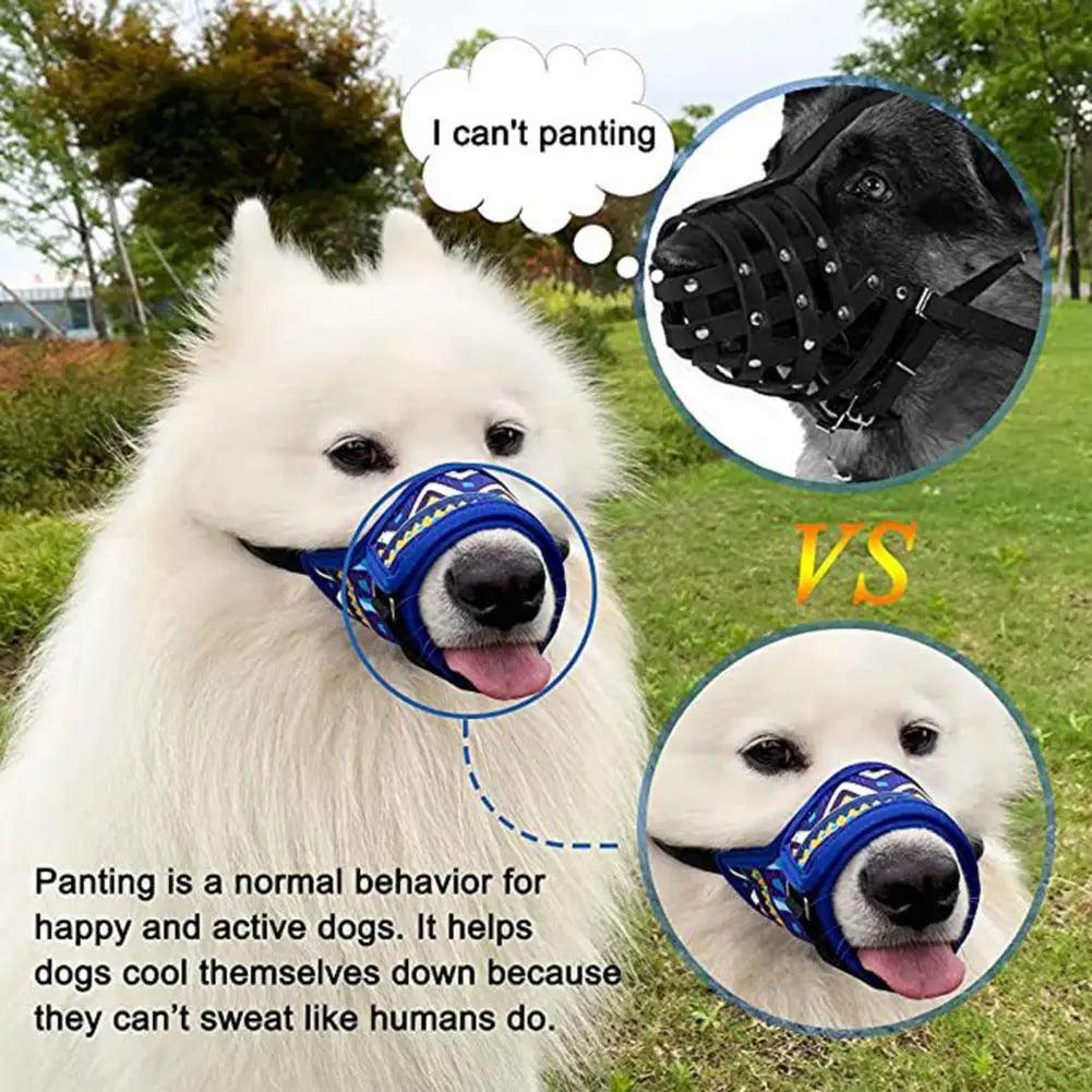 Adjustable Dog Muzzle Buckle Design Breathable High Elasticity Puppy Muzzle Pet Face Protector for Small Medium Large Dogs  - Premium dog muzzle from Lizard Vigilante - Just $18.99! Shop now at Lizard Vigilante