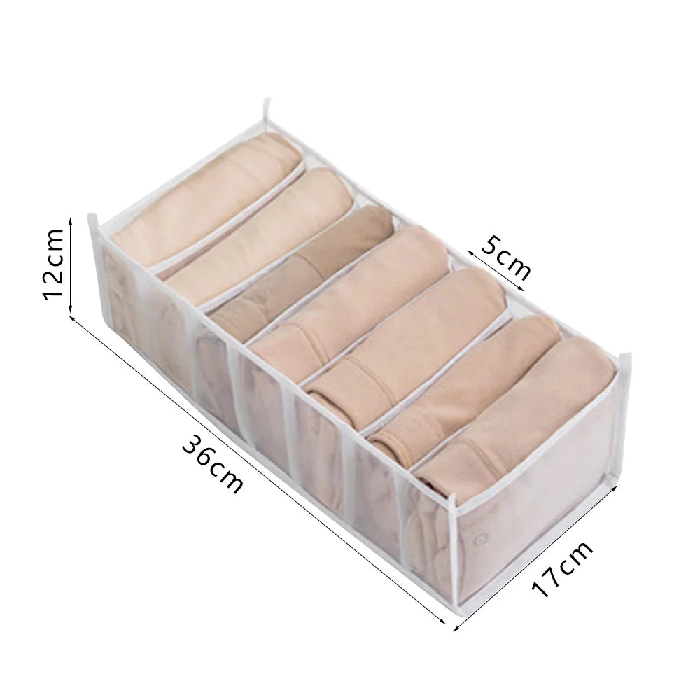 Fabric Underwear Bra Storage Box Underwear Sorting Box Panty Socks Compartment Storage Box Drawer Organizer Home Storage