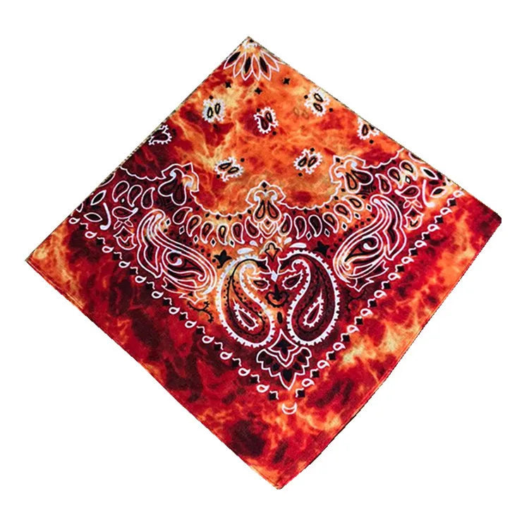 Unisex Cotton Bandana – Men’s & Women’s Paisley Cowboy Biker Headwrap Scarf - Premium Bandana from Lizard Vigilante - Just $2.99! Shop now at Lizard Vigilante