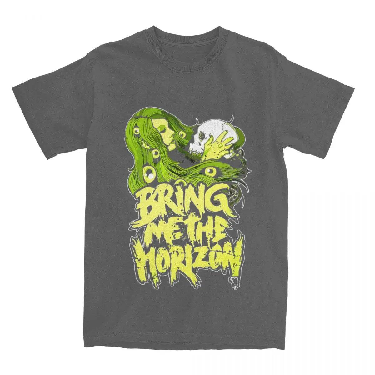 Bring the Horizon Mania: Rep BMTH in Vintage Style (Unisex) - Premium T-shirt from Lizard Vigilante - Just $23.99! Shop now at Lizard Vigilante