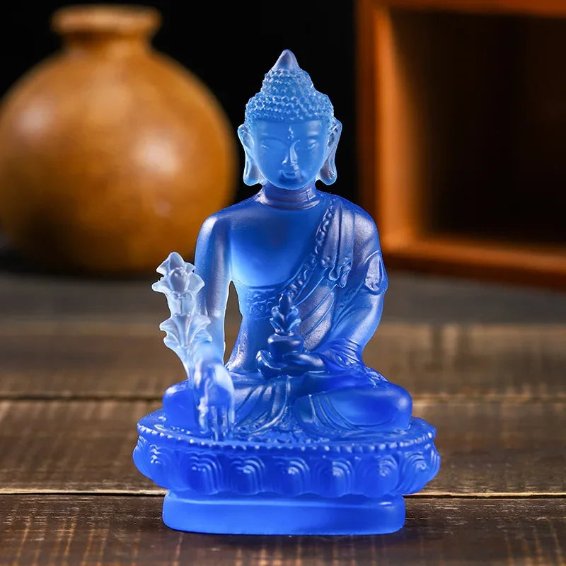 1pc, Resin Craft Home Decoration Buddha Statue Buddhism Sculpture Thailand Buddha Sculpture Zen Decor Ornaments Car Decoration