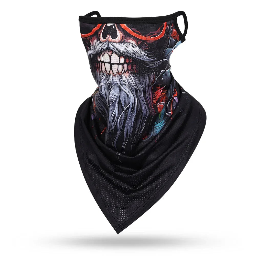 Beard Skull Face Balaclava - Versatile Protective Mask for Men and Women - Premium face mask from Lizard Vigilante - Just $17.99! Shop now at Lizard Vigilante