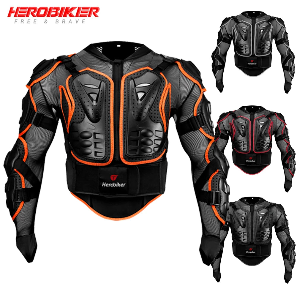 New Motorcycle Jackets Men's Full Body Armor Protection Jackets Motocross Enduro Racing Moto Protective Equipment Clothes S-4XL - Premium  from Lizard Vigilante - Just $72.99! Shop now at Lizard Vigilante