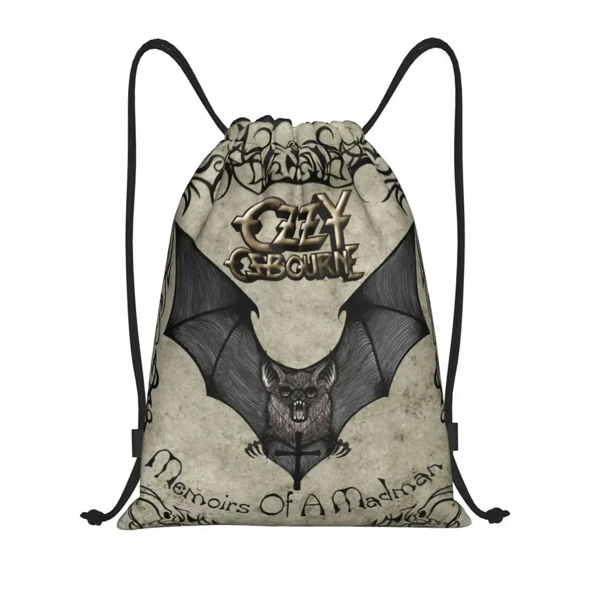 Ozzy Osbourne Drawstring Backpack | Heavy Metal Rock Bag - Premium backpack from Lizard Vigilante - Just $19.89! Shop now at Lizard Vigilante