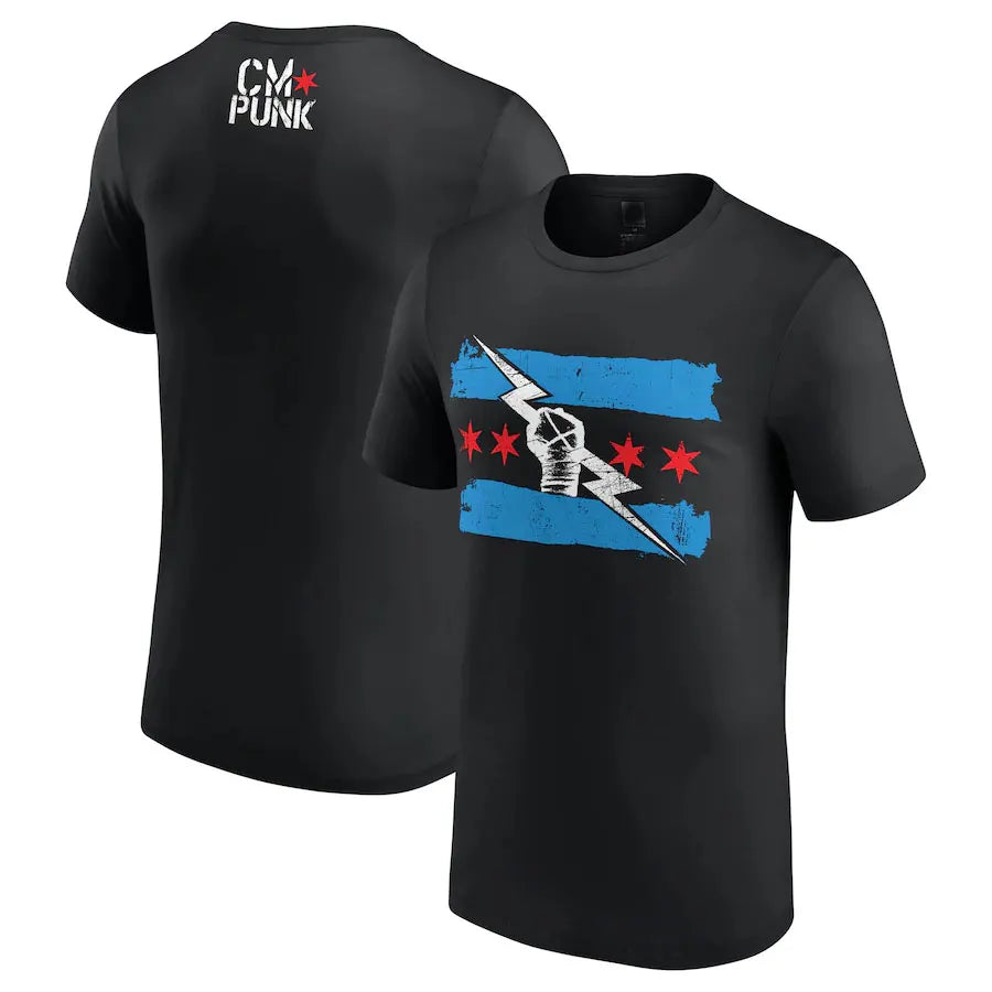 Men's CM Punk 3D Print T-Shirt – Oversized Gym Tee for Tough Guys | Short Sleeve Summer Sportwear - Premium tee from Lizard Vigilante - Just $23.88! Shop now at Lizard Vigilante