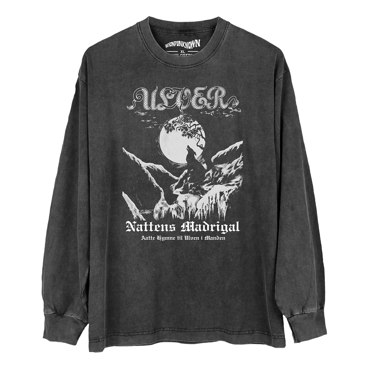 Ulver 'The Madrigal of Night' Black Metal T-Shirt – Agalloch, Satyricon-Inspired Washed Cotton Summer Tee for Men - Premium t-shirt from Lizard Vigilante - Just $31.08! Shop now at Lizard Vigilante