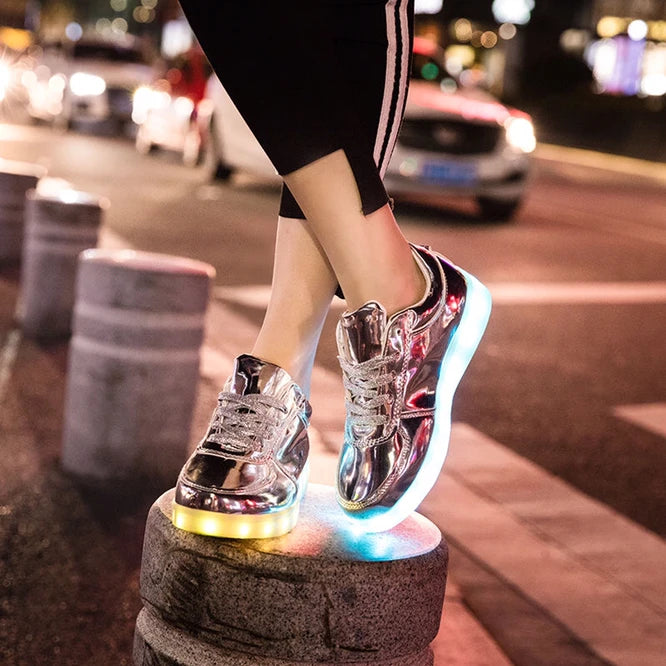 LED Light-Up Shoes | Fashionable and Fun Footwear - Premium footwear from Lizard Vigilante - Just $39.99! Shop now at Lizard Vigilante