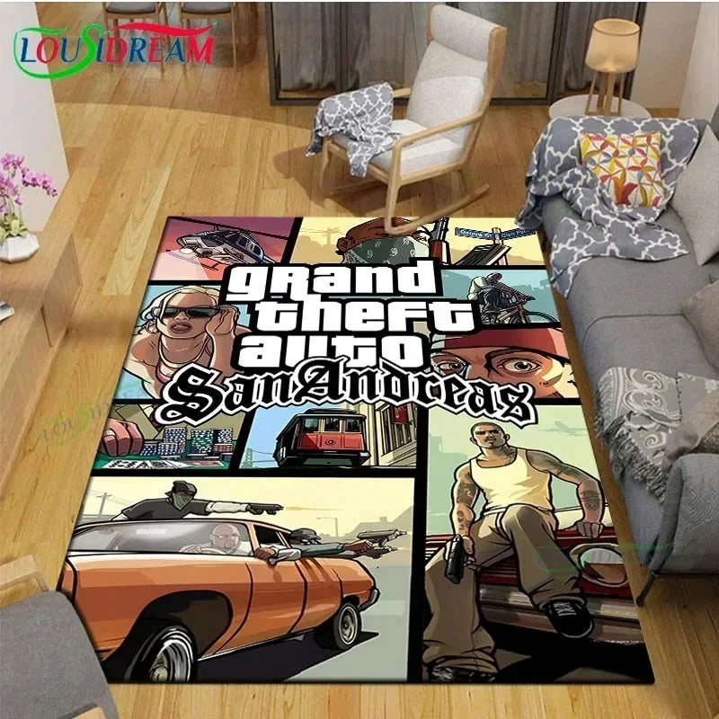 Video Game Rug Retro CD Rug Popular Game Rug Gamer Room Decor Gamer Gift DVD Rug for Teen Room Birthday Gift Non Slip Washable