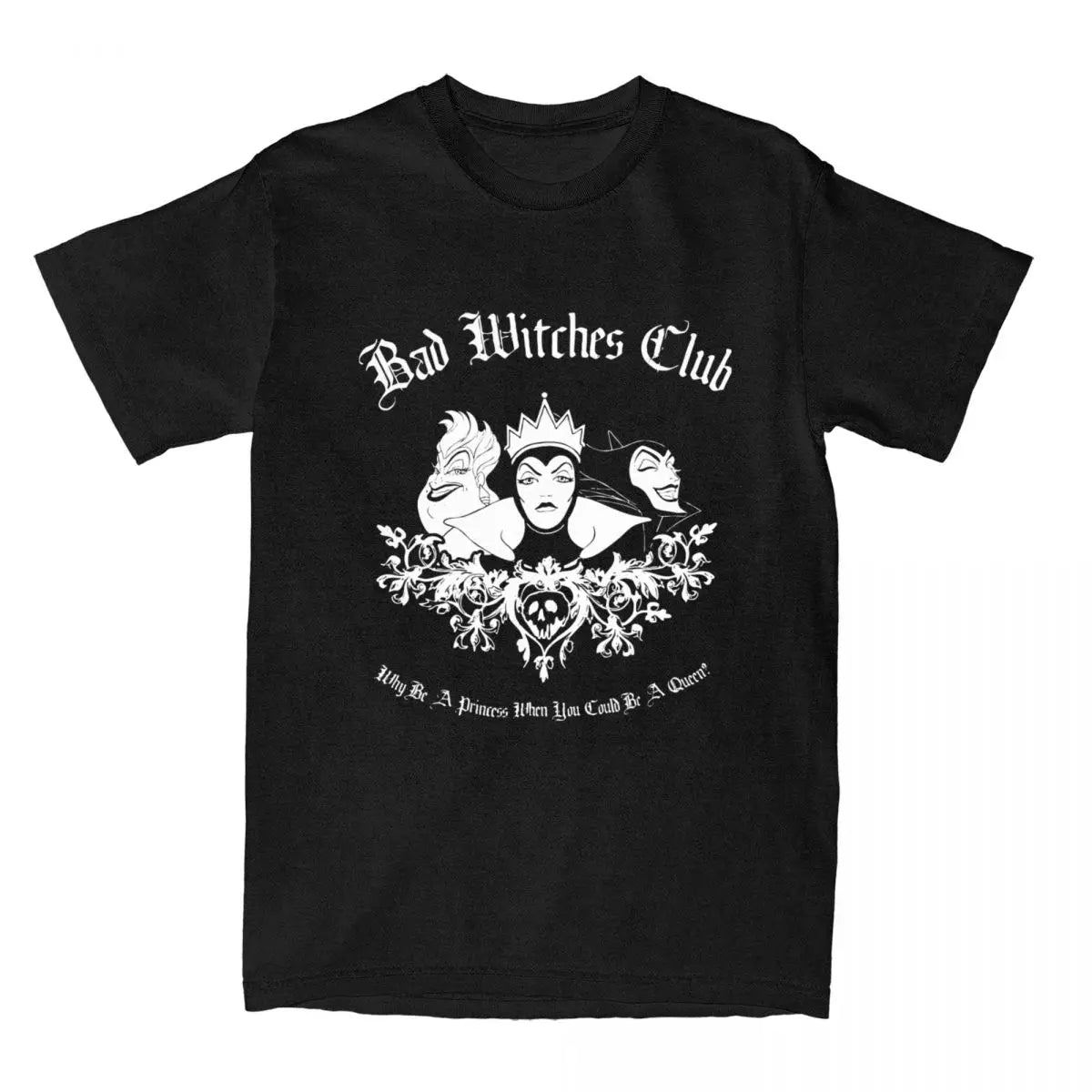 Villains for Men Women T Shirt Bad Witches Club Group Humorous Tees Short Sleeve T-Shirts Pure Cotton Plus Size Clothing - Premium  from Lizard Vigilante - Just $50.99! Shop now at Lizard Vigilante