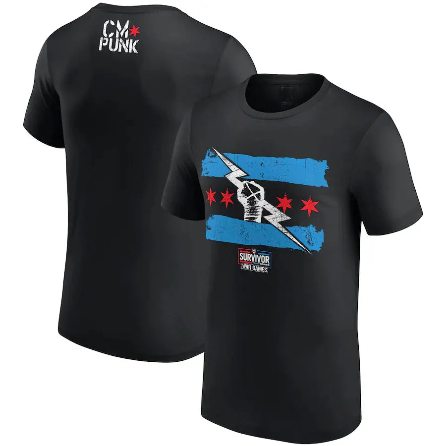 Men's CM Punk 3D Print T-Shirt – Oversized Gym Tee for Tough Guys | Short Sleeve Summer Sportwear - Premium tee from Lizard Vigilante - Just $23.88! Shop now at Lizard Vigilante