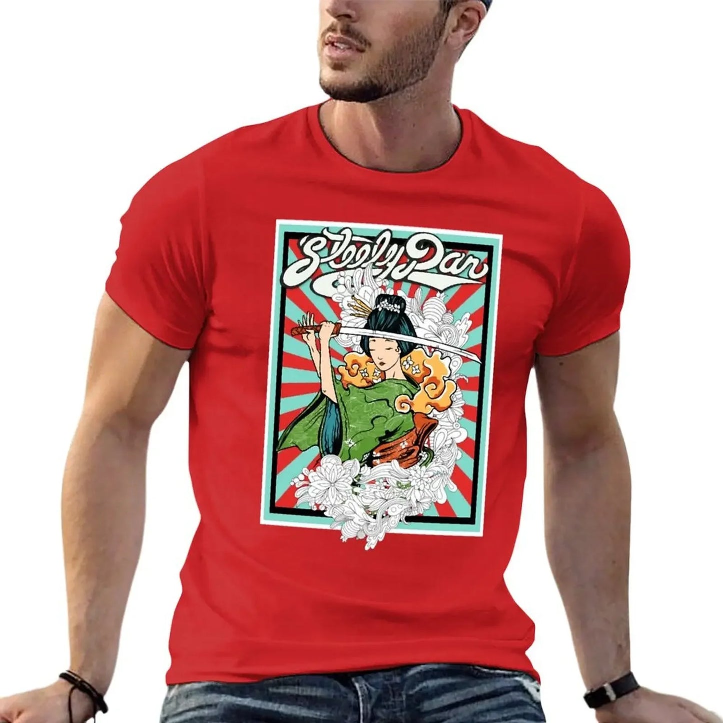 Japanese Style Steely Band Dan Fan Art T-Shirt - Plus Size Heavyweight Tee - Premium T-shirts from Lizard Vigilante - Just $23.88! Shop now at Lizard Vigilante