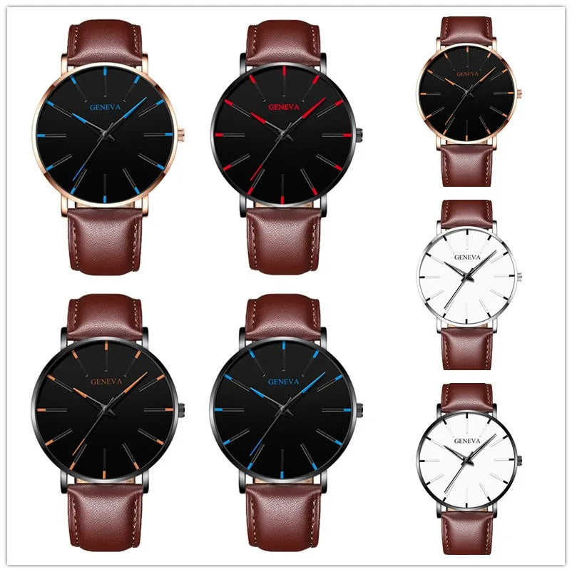 2025 New Mens Fashion Watches Luxury Ultra Thin Stainless Steel Mesh Strap Quartz Watch Rose Gold Men Watch Gifts Reloj Hombre - Premium  from Lizard Vigilante - Just $11.99! Shop now at Lizard Vigilante