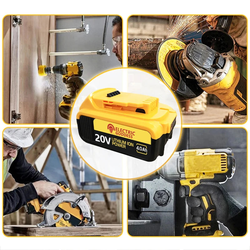 Electric Goddess PowerCore Lithium Battery – High-Performance, Long-Endurance 20V Battery Compatible with DeWalt - Premium battery from Lizard Vigilante - Just $54.99! Shop now at Lizard Vigilante