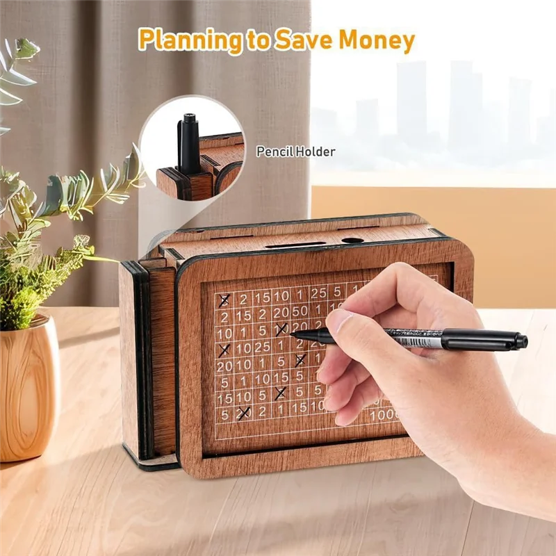 Wooden Cash Vault Piggy Bank – Heavy Duty Money Box For Savage Savings 2025 Edition