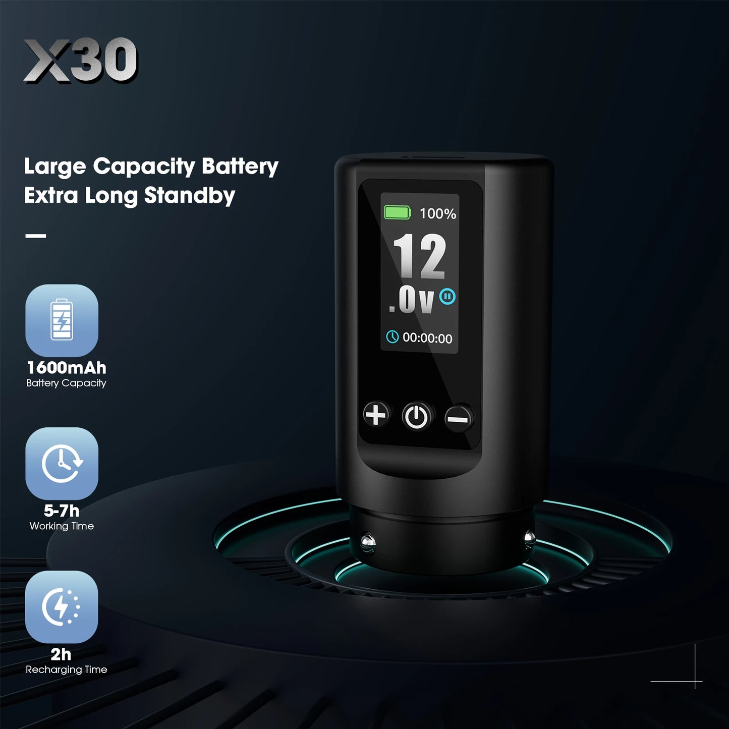 Filter X3 “Blood Voltage” Wireless Tattoo Pen — 6 Adjustable Strokes, 1600mAh Power Beast, Coreless Motor, EZ Precision Machine