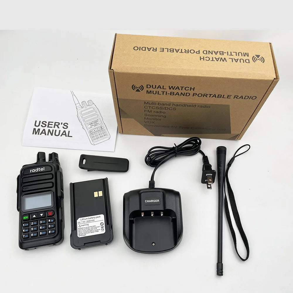 Radtel RT-830 NOAA Weather Channel 6 Bands Amateur Ham Two Way Radio 128CH  Walkie Talkie Air Band Color Police Scanner  Marine - Premium  from Lizard Vigilante - Just $64.79! Shop now at Lizard Vigilante