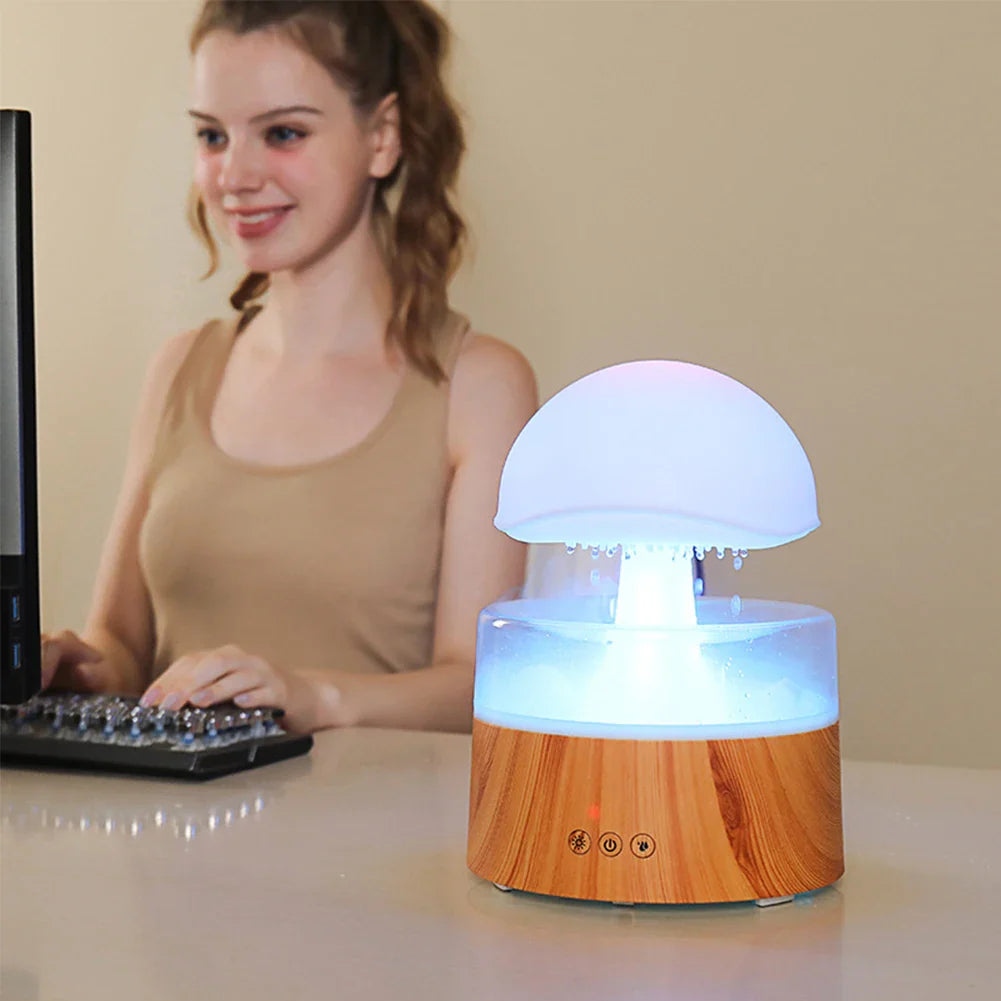 Mi Mushroom Air Humidifier Wireless Fragrance Diffuser Bedroom Essential Oils Diffuser Rain Cloud Night Light Home Appliance
