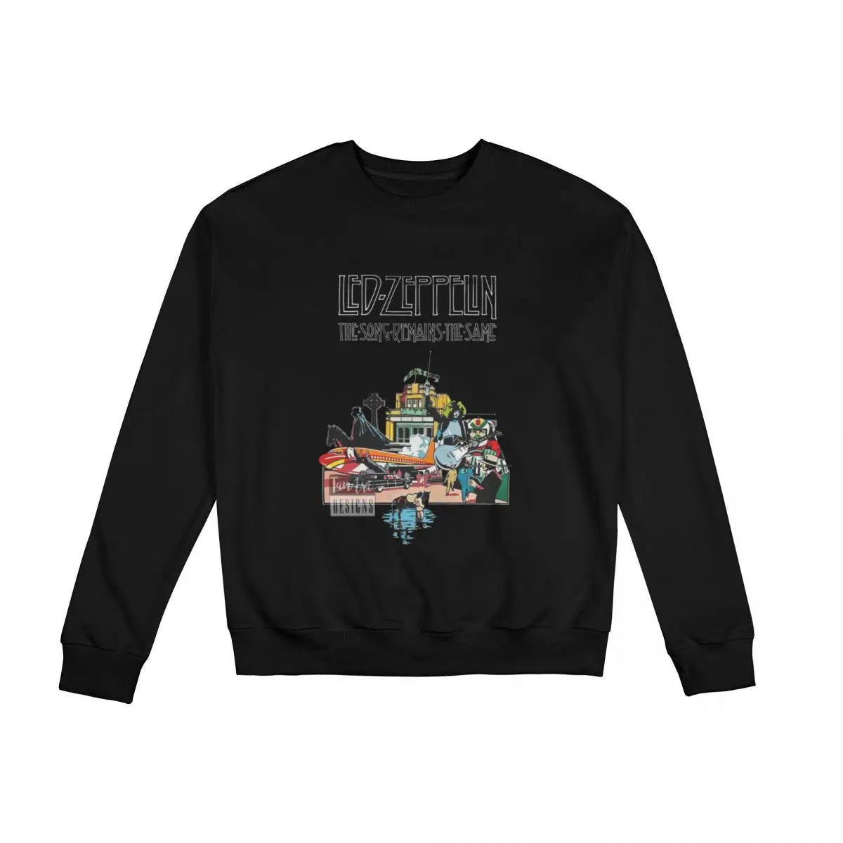 Epic Led Zeppelin Sweatshirt – Rock Your Style in Cozy Cotton-Poly Blend, Long Sleeve Casual Sweatshirt for Men & Women | Autumn & Winter Essential - Premium Hoodie from Lizard Vigilante - Just $36.88! Shop now at Lizard Vigilante