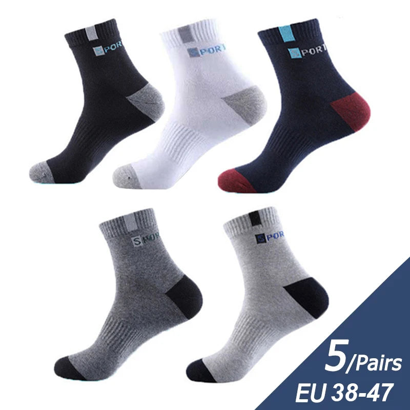 5-Pair Comfort Sock Set - Breathable, Odor-Resistant, and Stylish - Premium socks from Lizard Vigilante - Just $18.88! Shop now at Lizard Vigilante