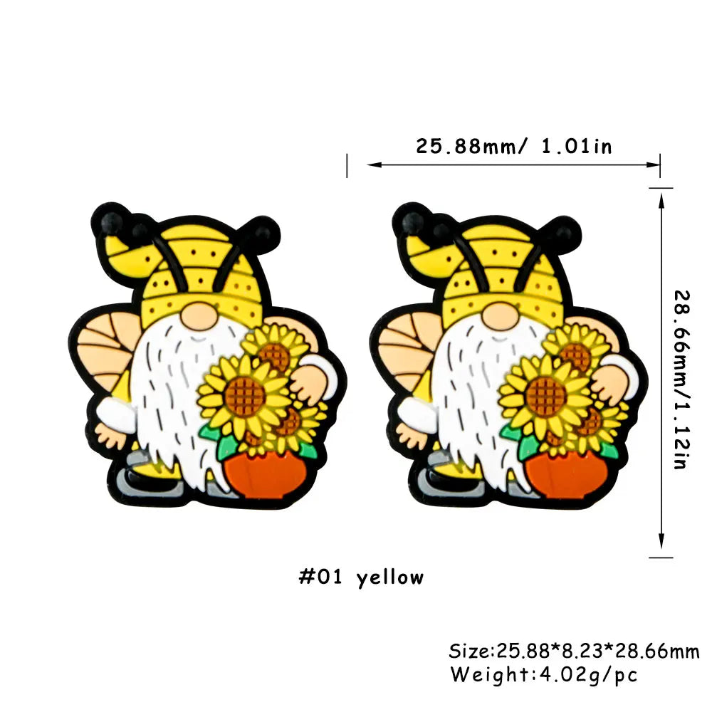 Kovict 5/10Pcs New Focal Silicone Beads Easter Series Bead For Jewelry Making DIY  KeyChain Bracelet Necklace Pen Accessories