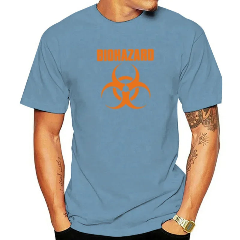 BIOHAZARD T-Shirt Official Merchandise Classic Band Logo Men Clothing Harajuku Graphic Oversized Summer Fashion Tops - Premium T-shirts from Lizard Vigilante - Just $19.99! Shop now at Lizard Vigilante