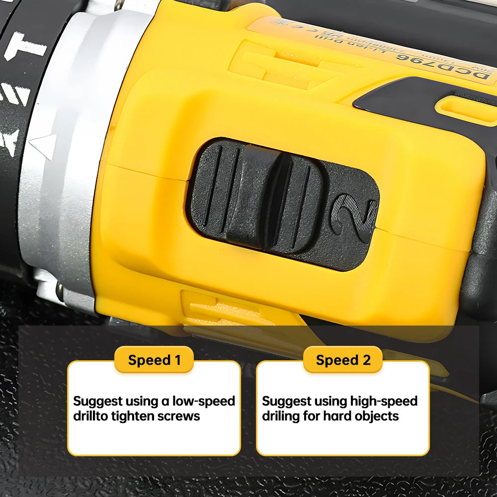 DEWALT 20V Cordless Electric Drill, Brushless Impact Screwdriver with Stepless Speed Control – 13mm, Powerful 70N.m Torque, Rechargeable Power Tool - Premium electric drill from Lizard Vigilante - Just $111.08! Shop now at Lizard Vigilante