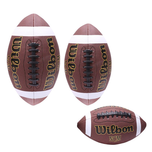 Official PU Leather Wilson American Football Balls Adult Kids 1PC High Quality Sports Size 3 6 9 Grip - Premium football from Lizard Vigilante - Just $22.99! Shop now at Lizard Vigilante