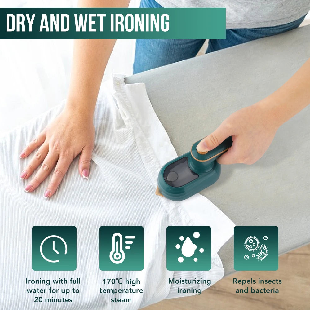 Handheld Ironing Machine Hot Garment Steam Household Wet And Dry Double Small Electric Professional Iron Travel Ironing Machine - Premium travel iron from Lizard Vigilante - Just $31.79! Shop now at Lizard Vigilante