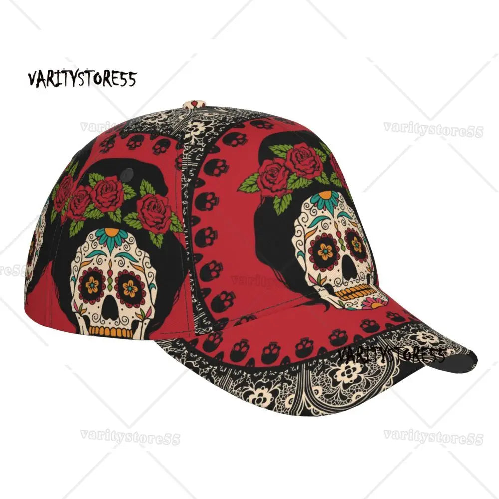 Midnight Calavera Street Riot Cap