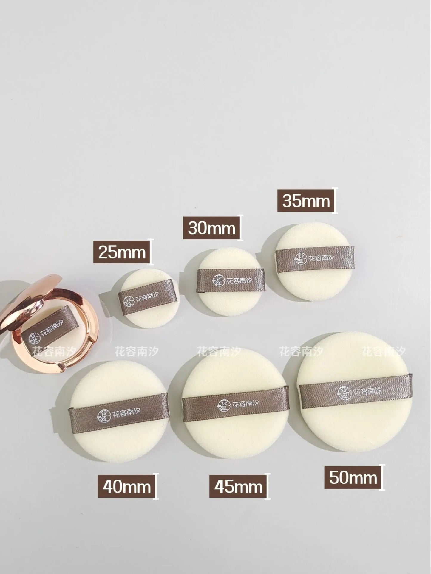 Small Flocking Mini Replacement Puff Loose Powder Foundation Puff
